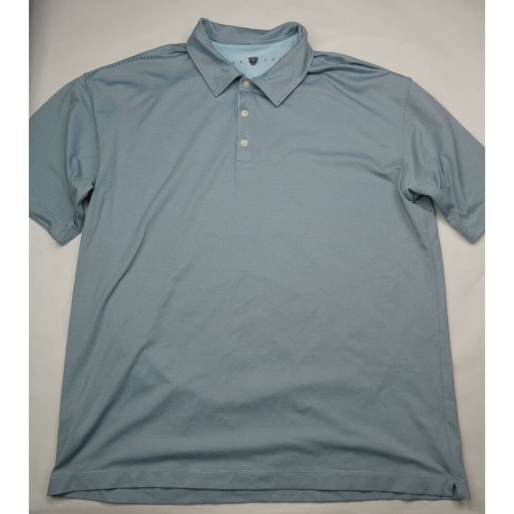 Nike Golf Dri-Fit UV polo shirt, XXL, blue stripe